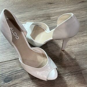 White ALDO Heels
